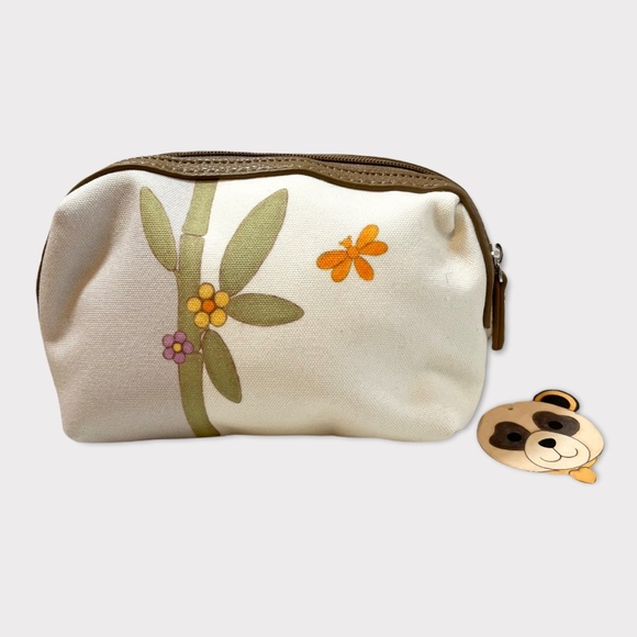 Not THUN Panda Bamboo Butterfly Zip Pouch - Picture 2 of 9